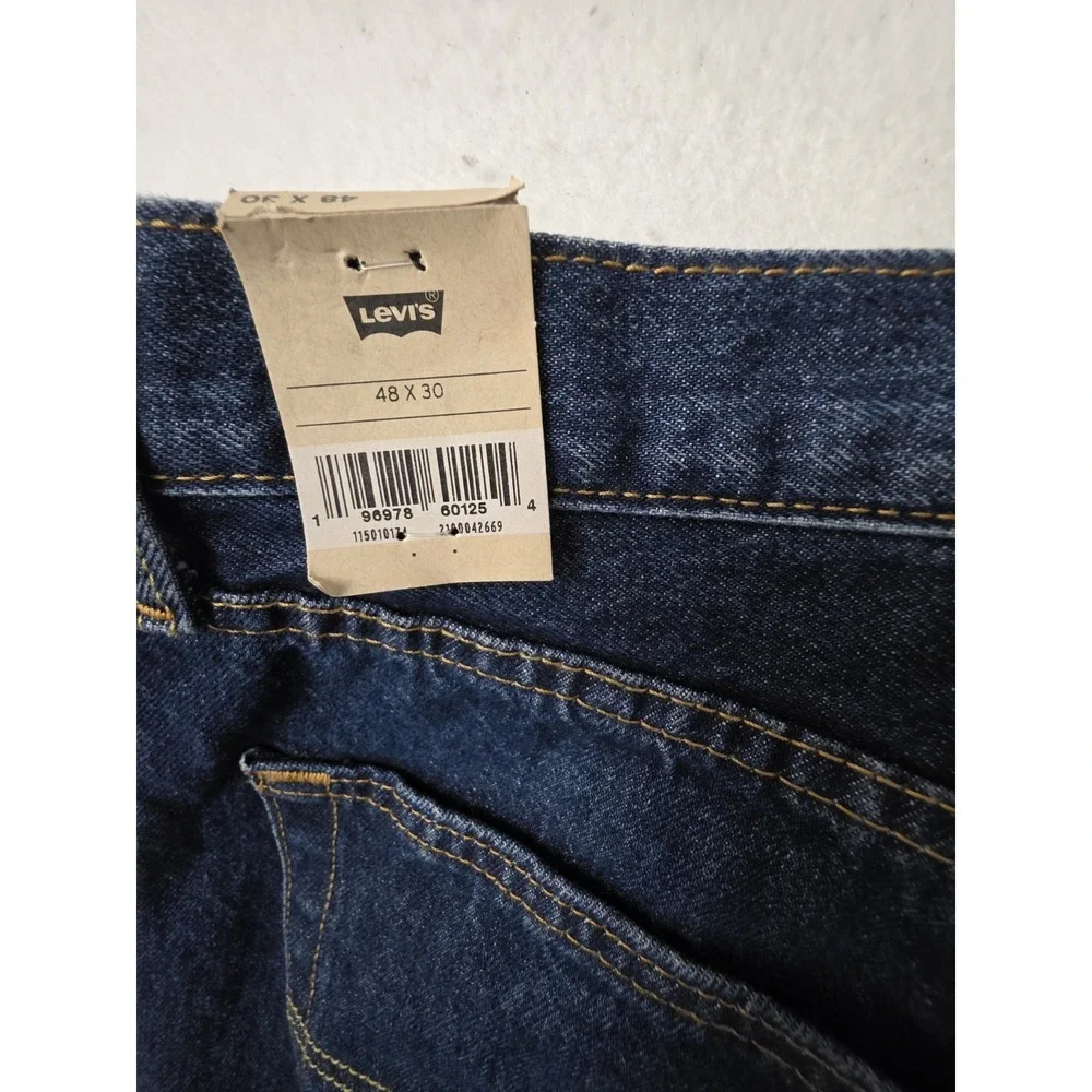 Levi's Men's Jeans 501 Original Fit Button Fly Blue‎ Denim Big & Tall 48x30 NWT